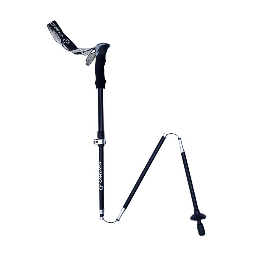 Foldable top walking pole