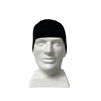 Front view of Domex Polyester Thermal Beanie - Black 