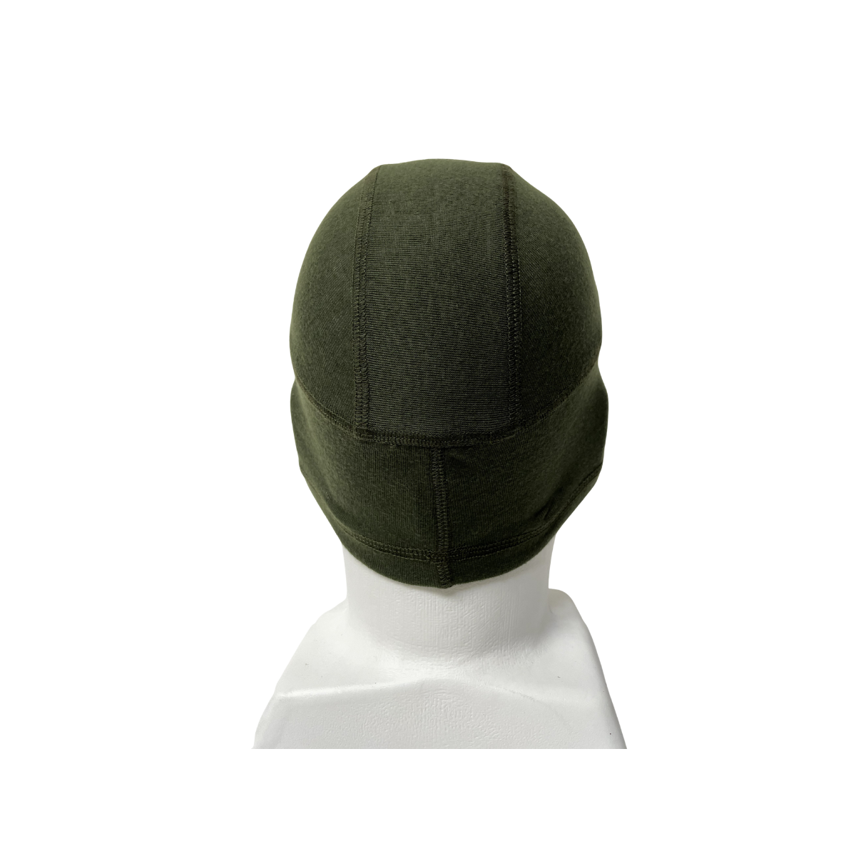 Back view of Domex Polyester Thermal Beanie - Dark Olive